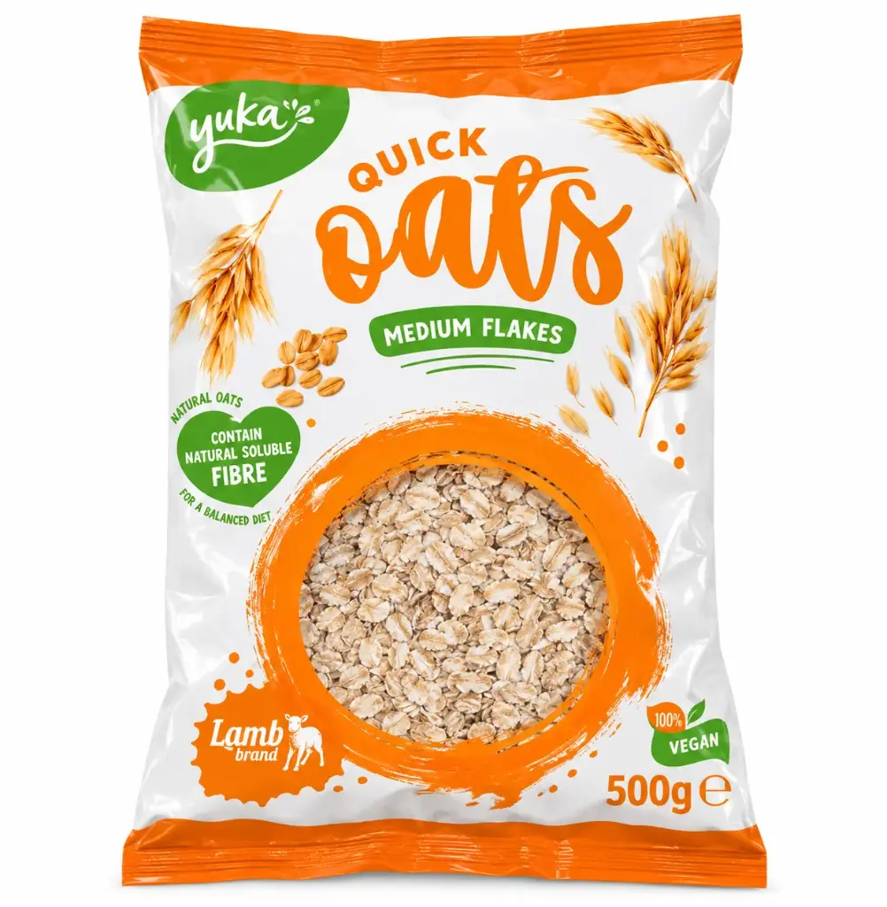 YUKA Quick Medium Oat Flakes 500gr