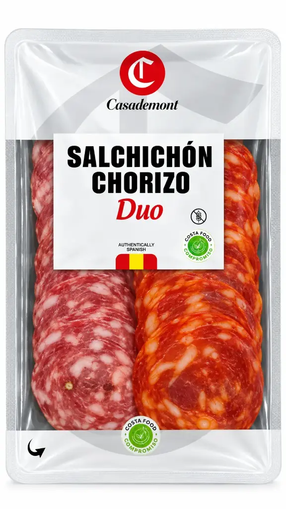 Casademont Spanish Sliced Duo Salchichón & Chorizo 100g