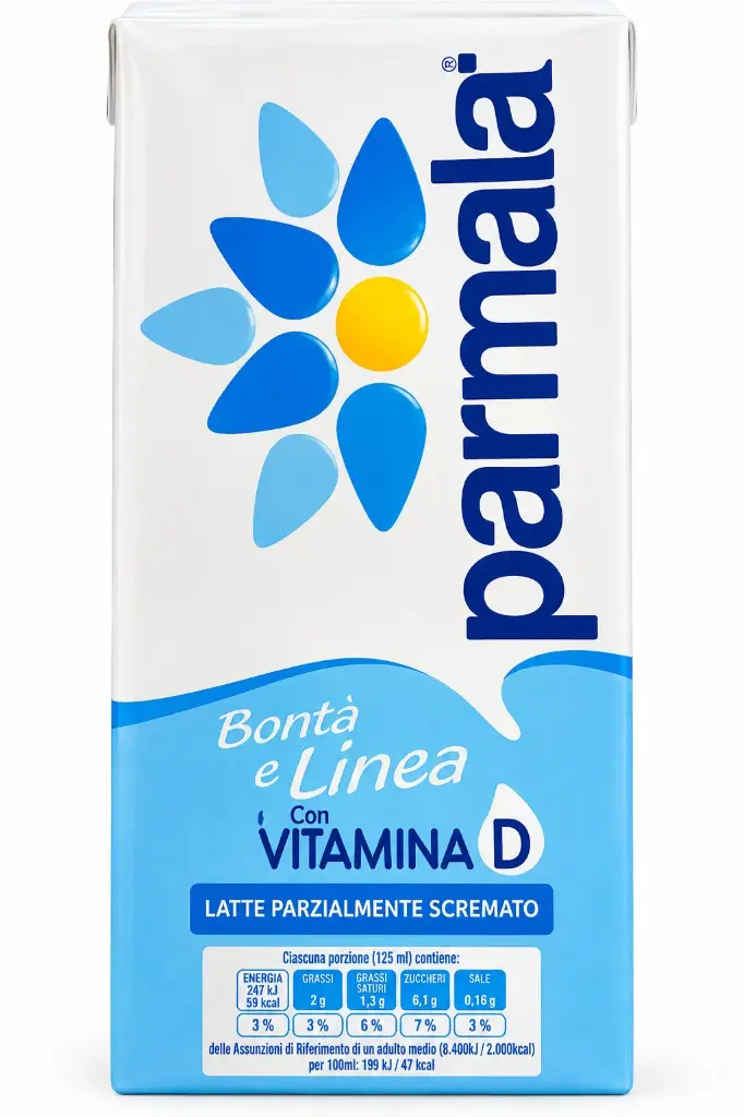 Parmalat Bontà e Linea Semi-Skimmed Milk with Vitamin D 1L.