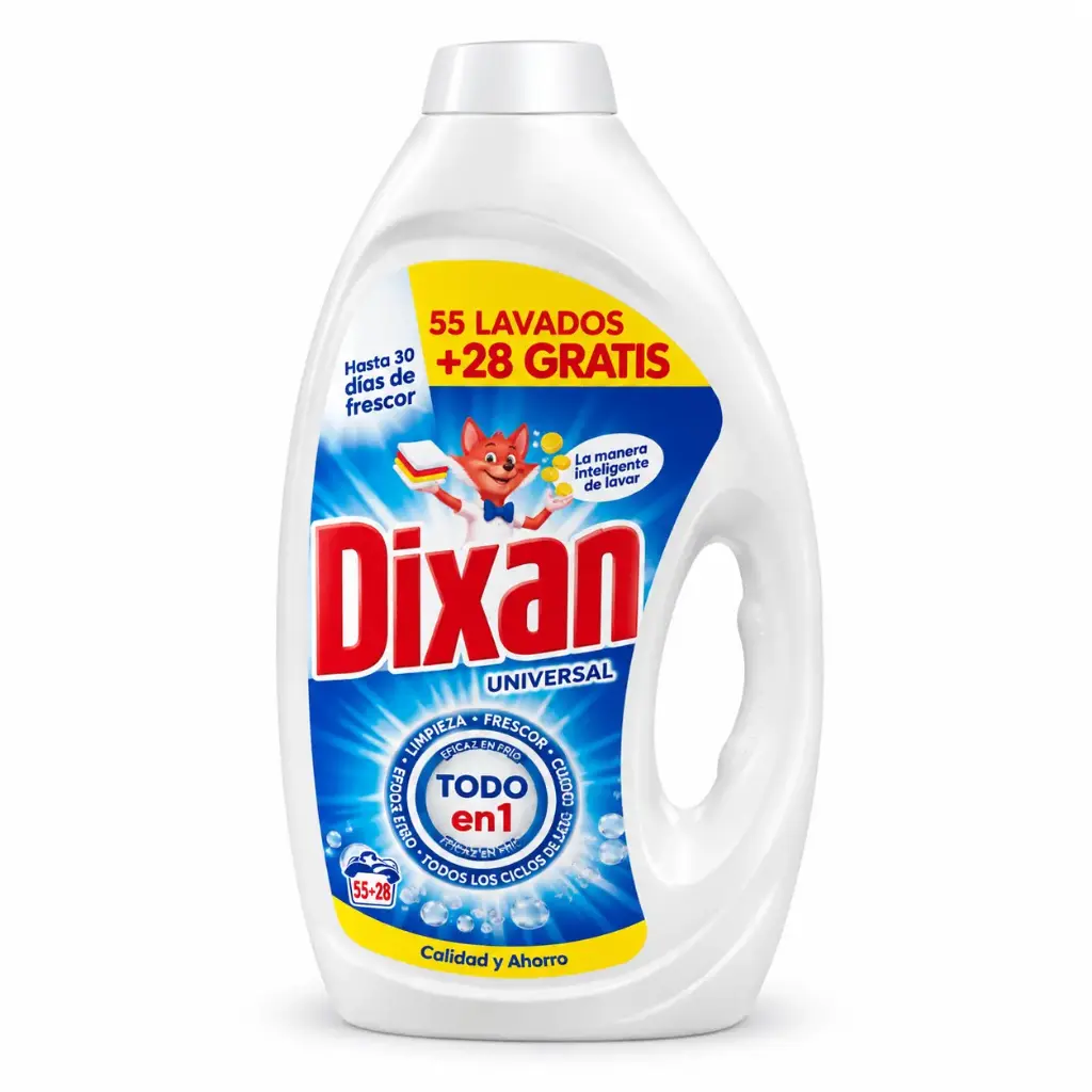 Dixan Liquid Gel for Whites 83 Wash 3735L