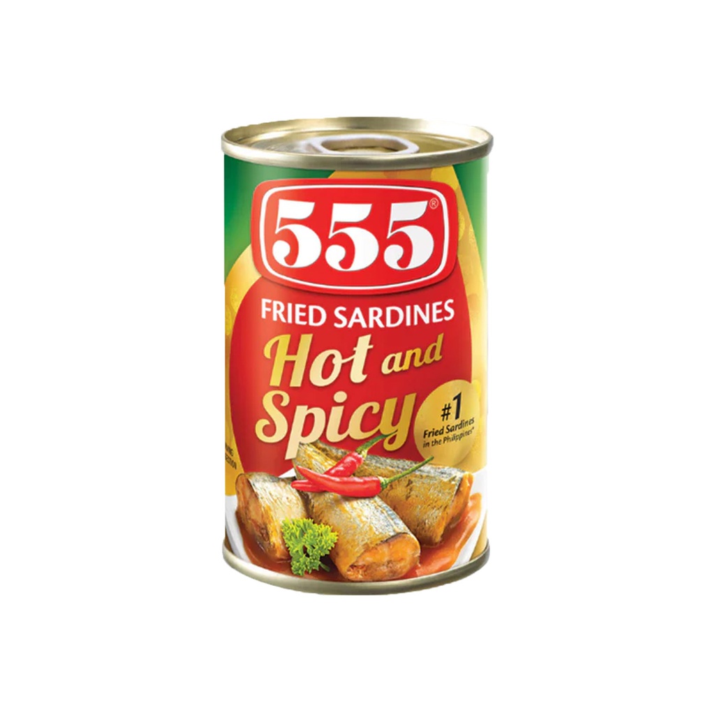 555 Fried Sardines Hot & Spicy 155g