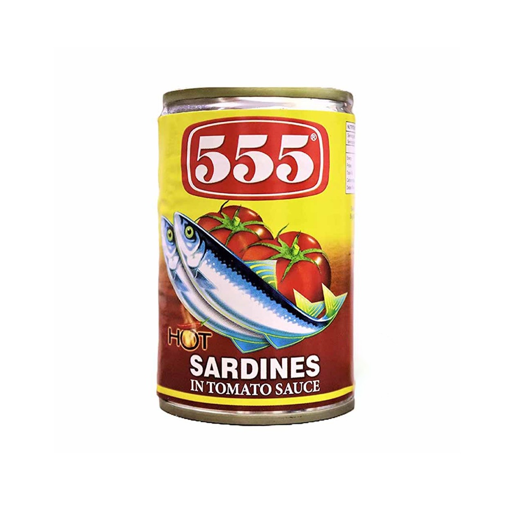 555 Sardines in Tomato Sauce Hot (with Chili) 155g