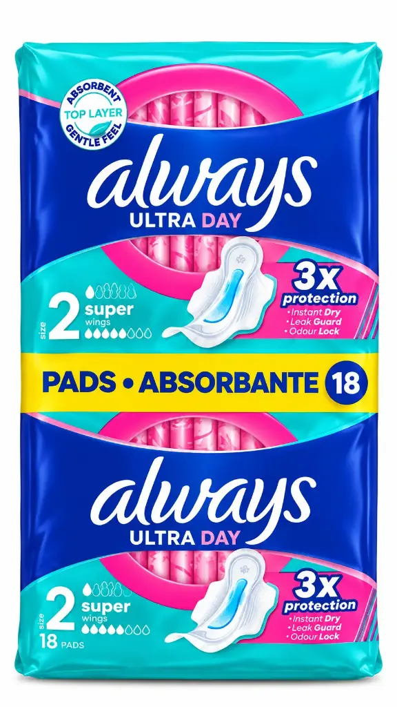 Always Ultra Super x18 Duo Pack With Wings