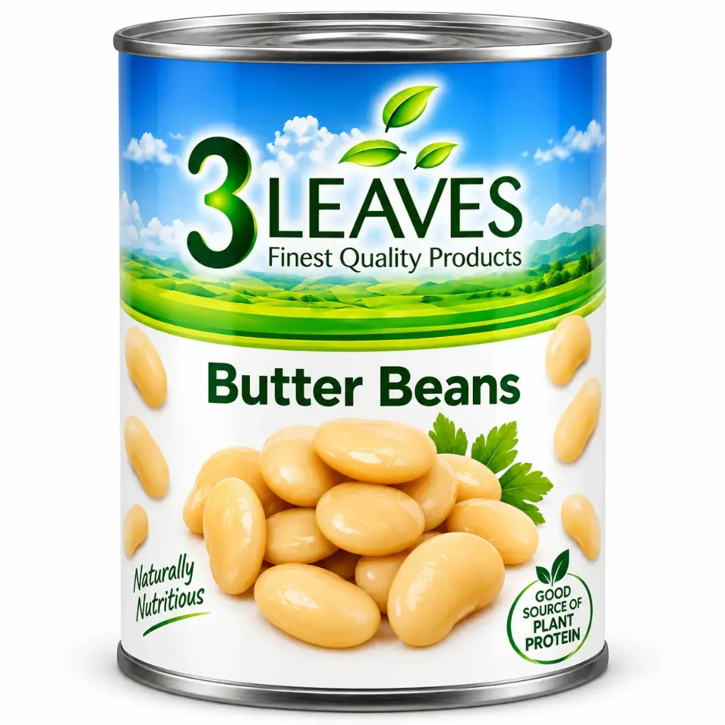 3 Leaves Butter Beans 400g