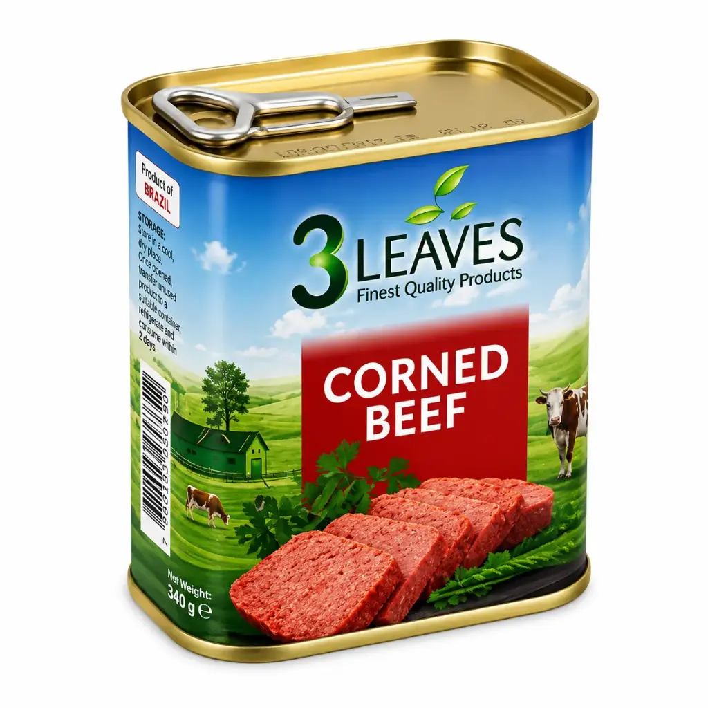 3 Leaves Corned Beef 198g