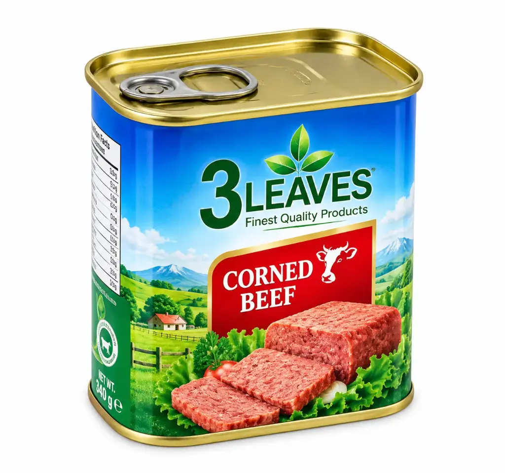 3 Leaves Corned Beef 340g