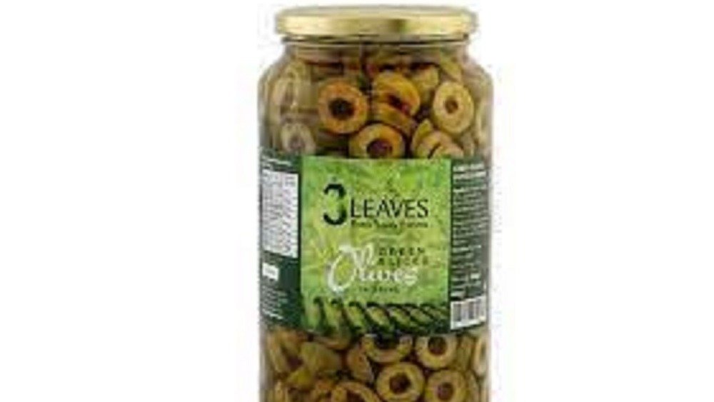 3 Leaves Green Sliced Olives 900G