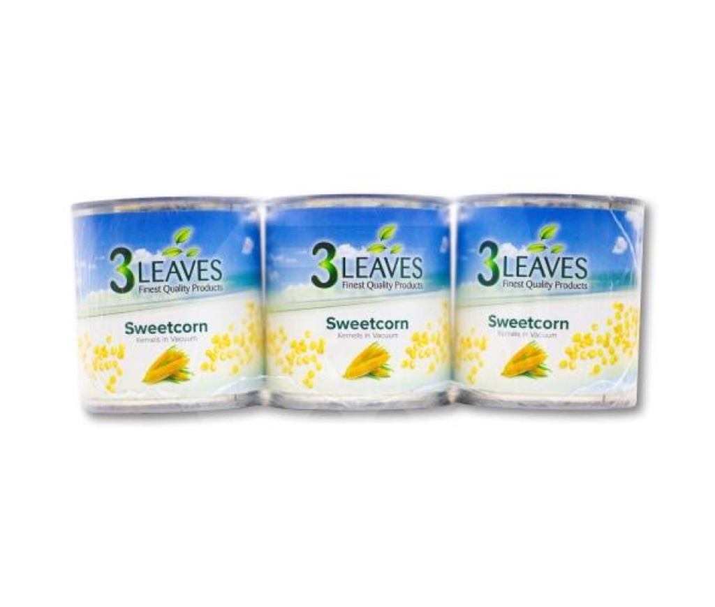3 Leaves Sweet Corn 3x180g