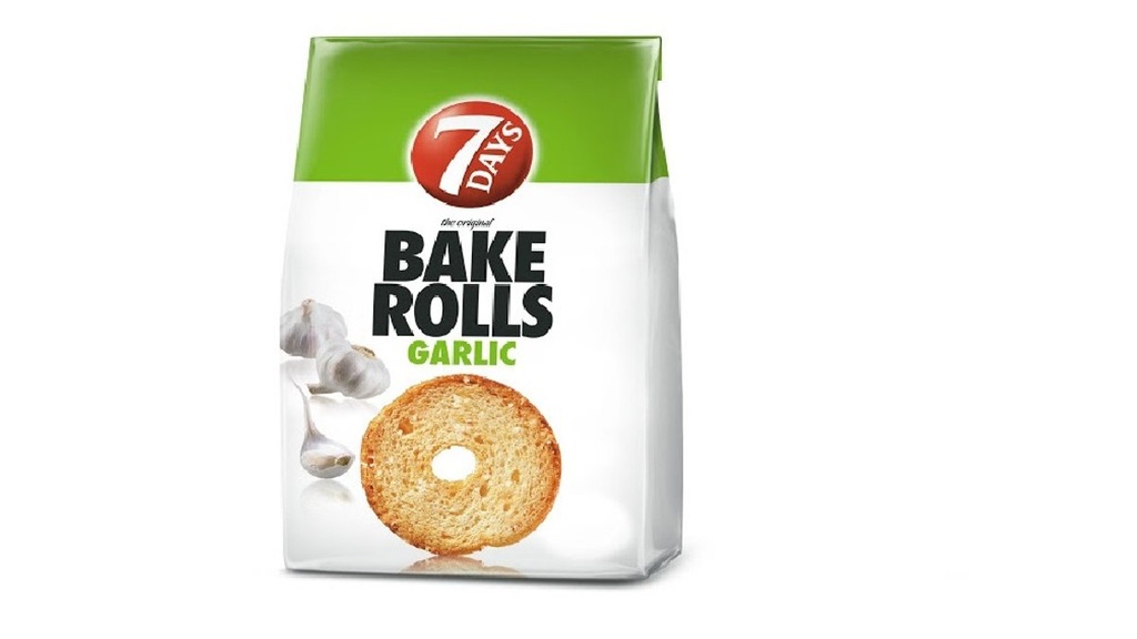 7 Days Bake Rolls Garlic 150g