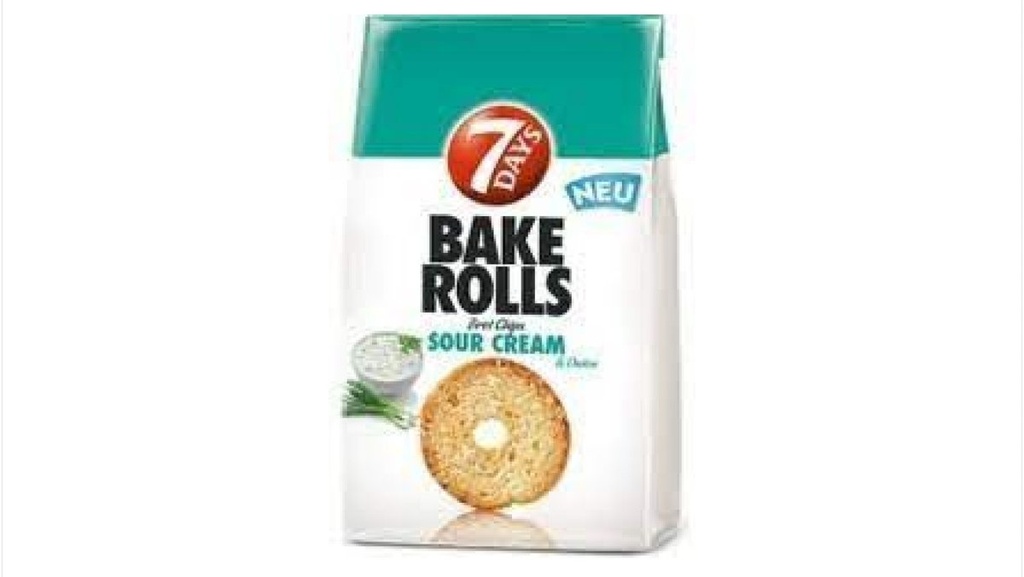 7 Days Bake Rolls Sour Cream, 80G