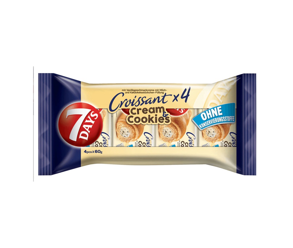 7 Days Croissant X4 Cream Cookies