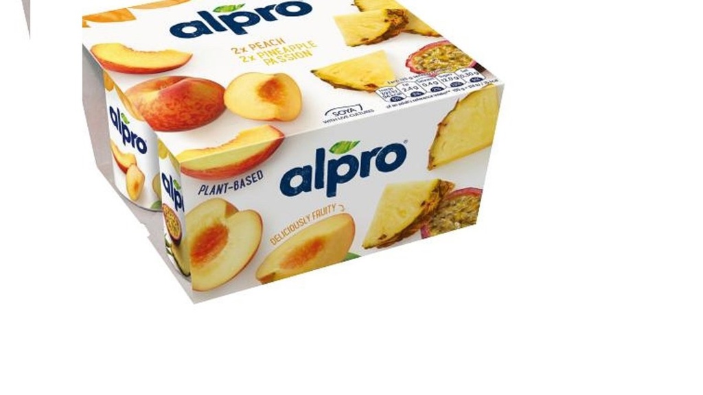 Alpro 2X Peach 2X Pineapple Passion 125g