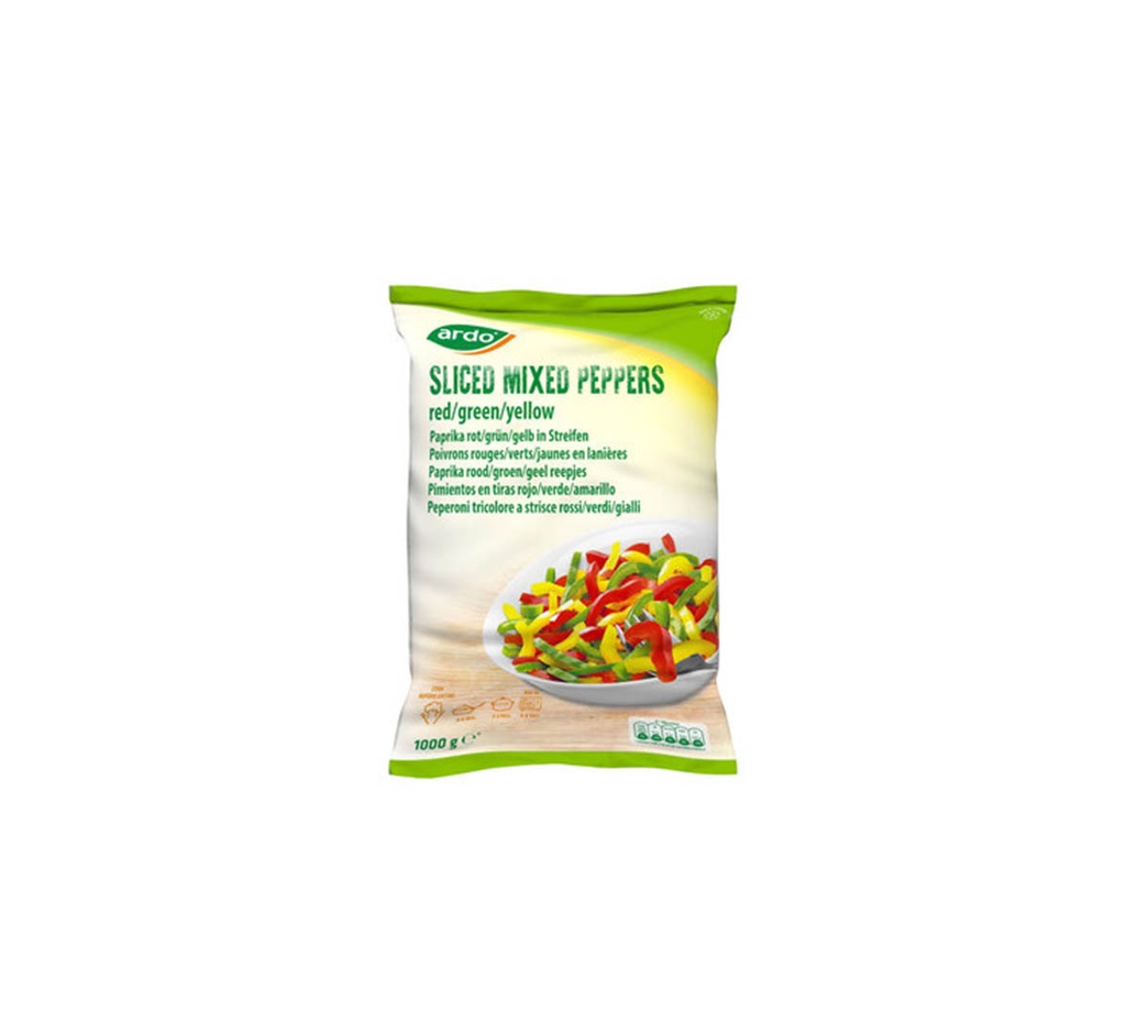 Ardo Slice Mixed Peppers 1Kg