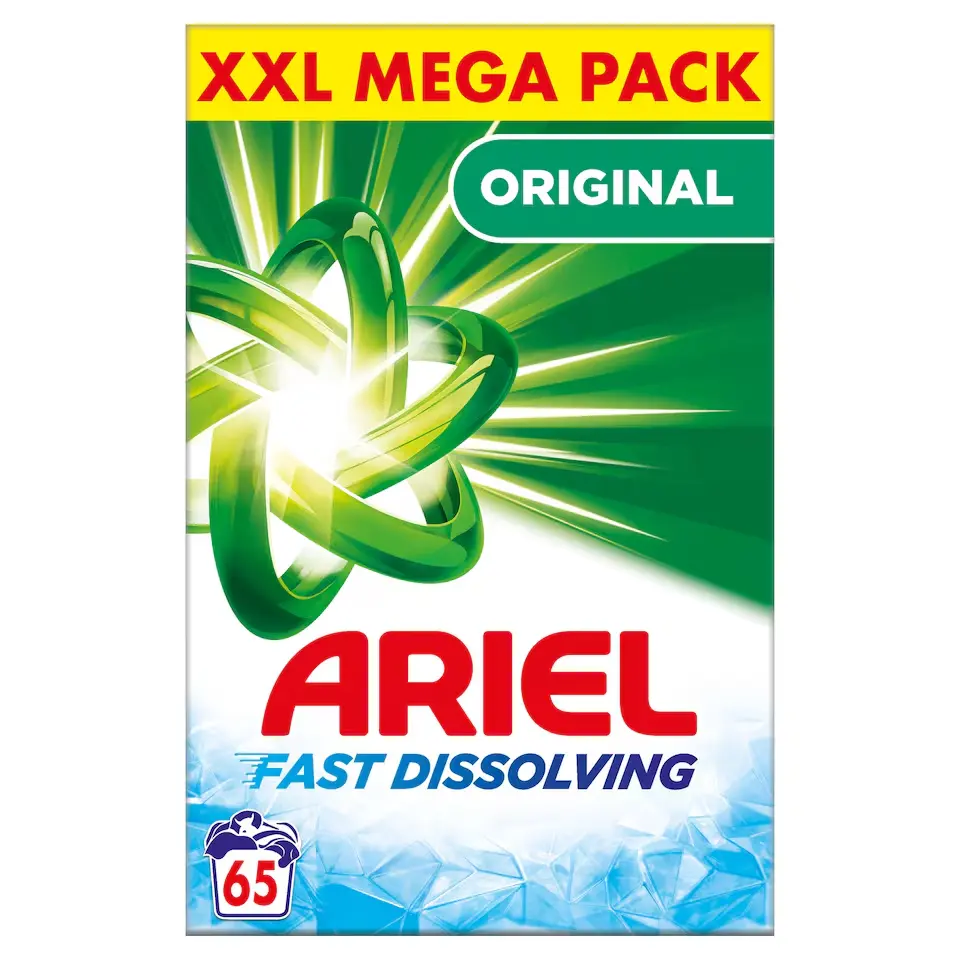 Ariel Washing Powder White 65 Wash 3900g