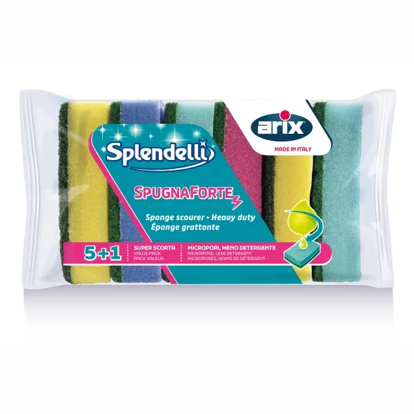 Arix Scourer Sponge  Lindy Heavy Duty 2 pieces 11 x 6 x 2.5