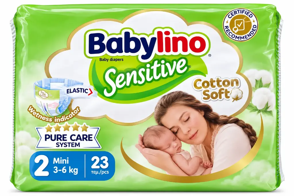 Babylino Nappy No.2 (3-6Kg) 23Pcs