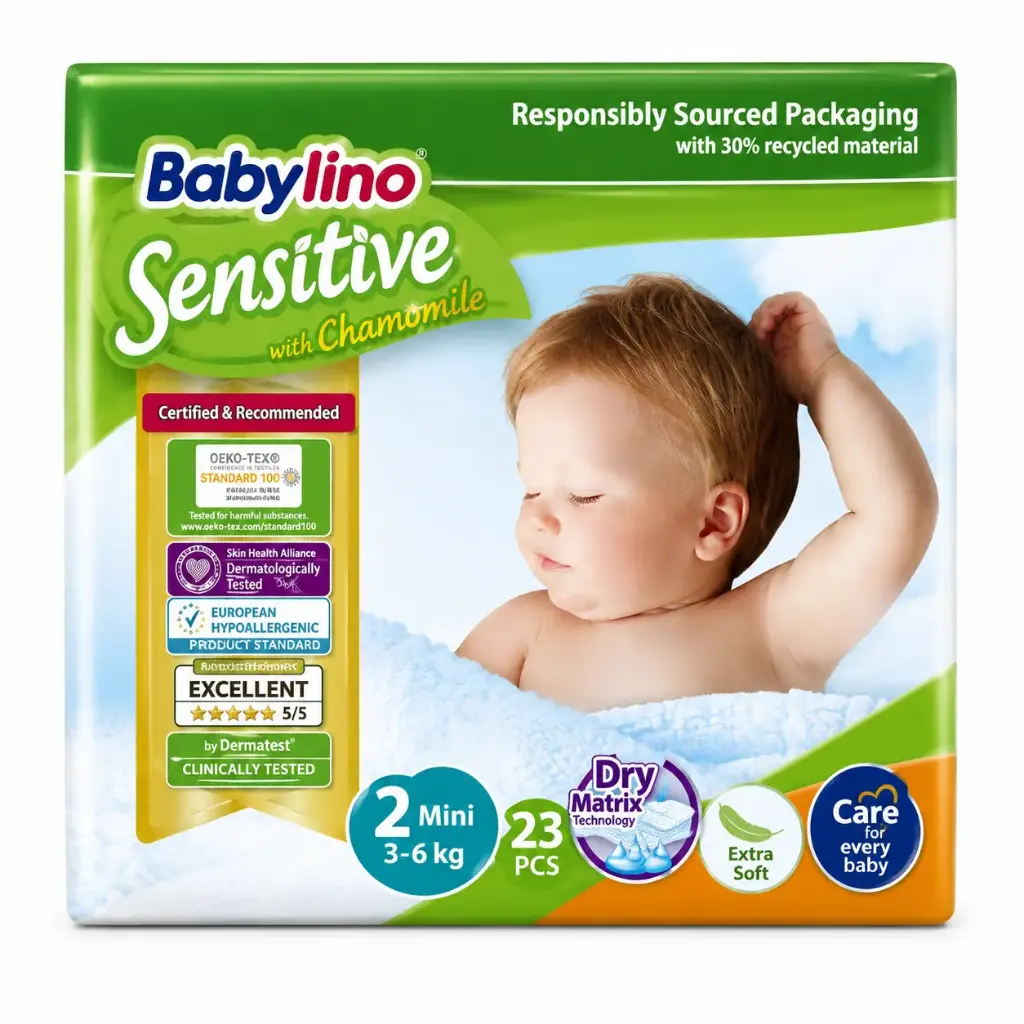 Babylino Nappy No.2 (3-6Kg) 23Pcs