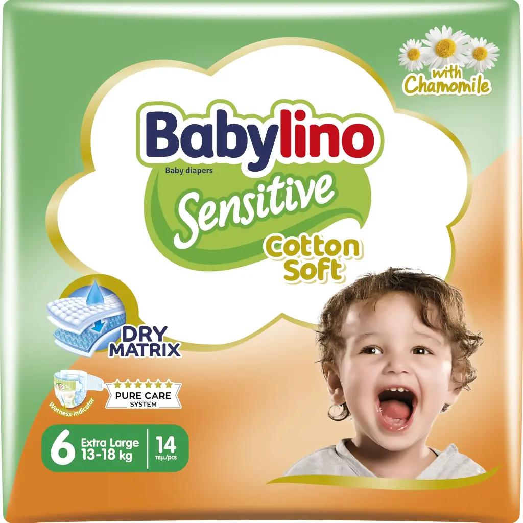 Babylino Sensitive Nappy 6 (13-18kg) Extra Large 26P