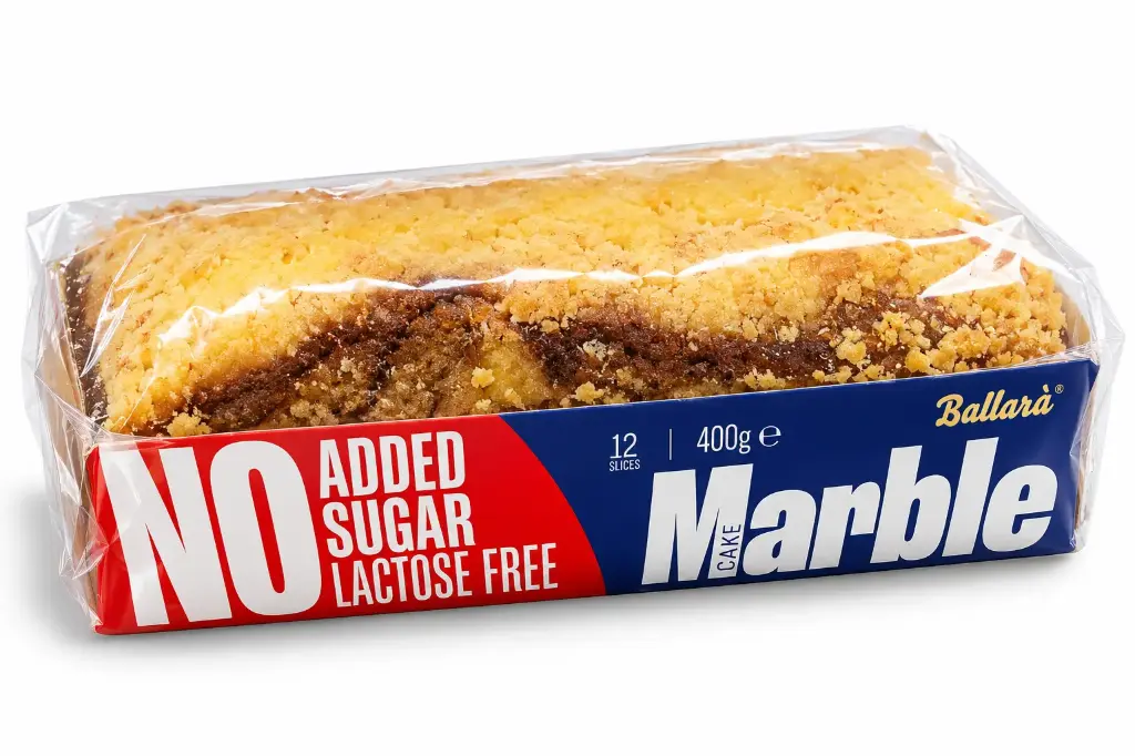 Ballara No Added Sugar Cake Choc Marble 400g
