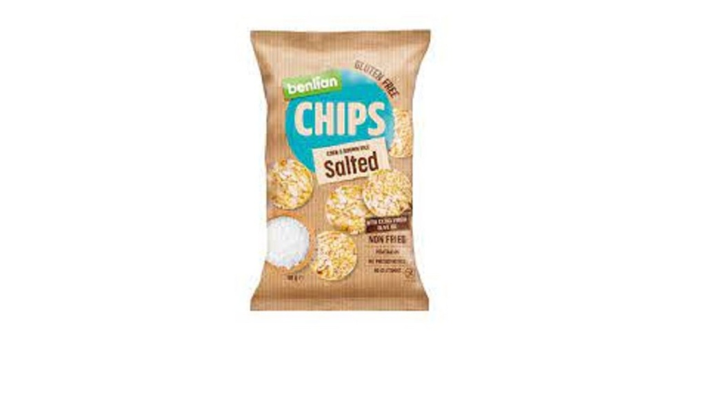 Benlian Chips, Corn & Brown Rice Salted Gluten Free 50G