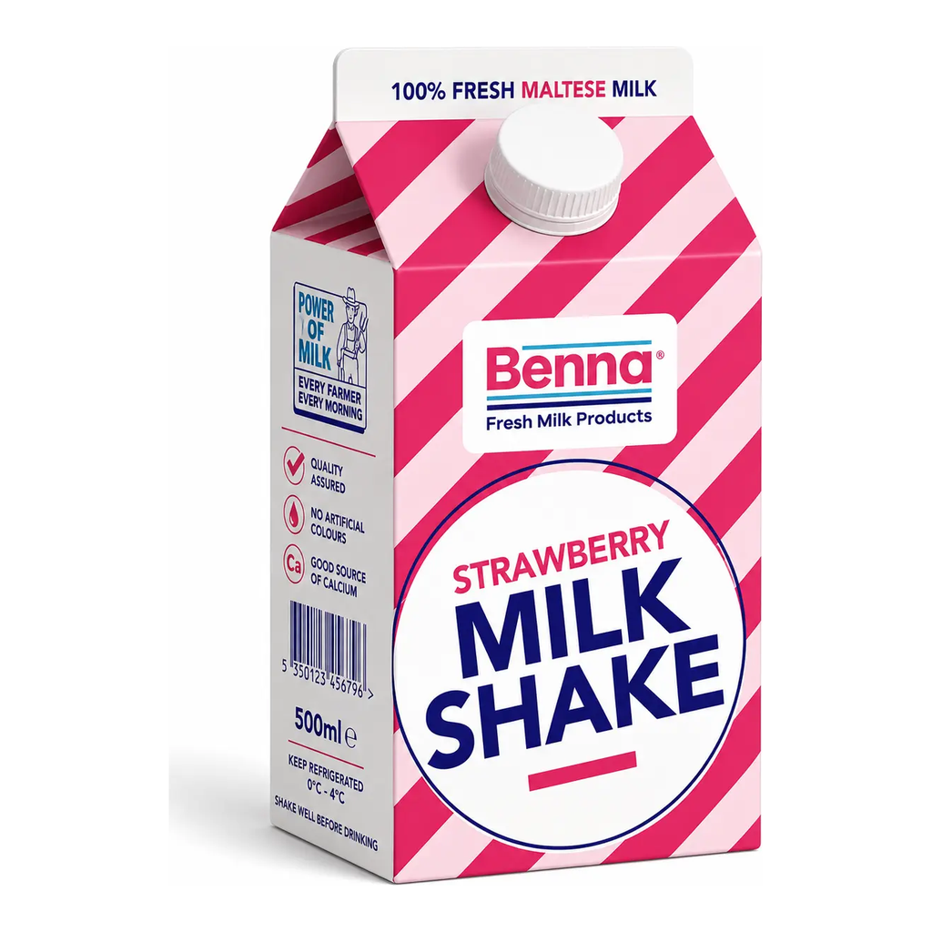 Bucket Milk Shake Strawberry 500ml