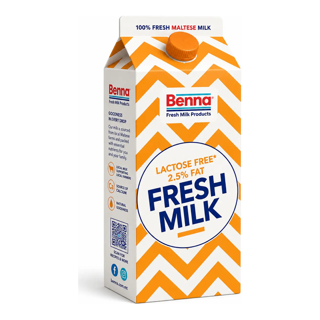 Bucket Milk Lactose Free 2.5% 1000ml