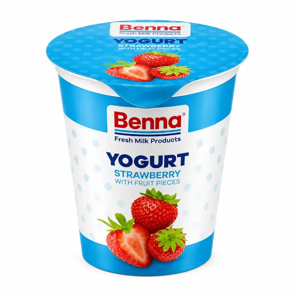 Strawberry Yogurt Bucket With Fruit Pieces 150g