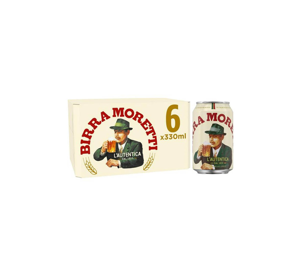 Birra Moretti Premium Lager 6X330Ml