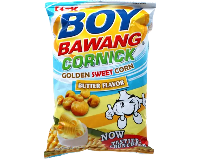 Boy Bawang Corn Snack Golden Sweet Butter Flavor 90g