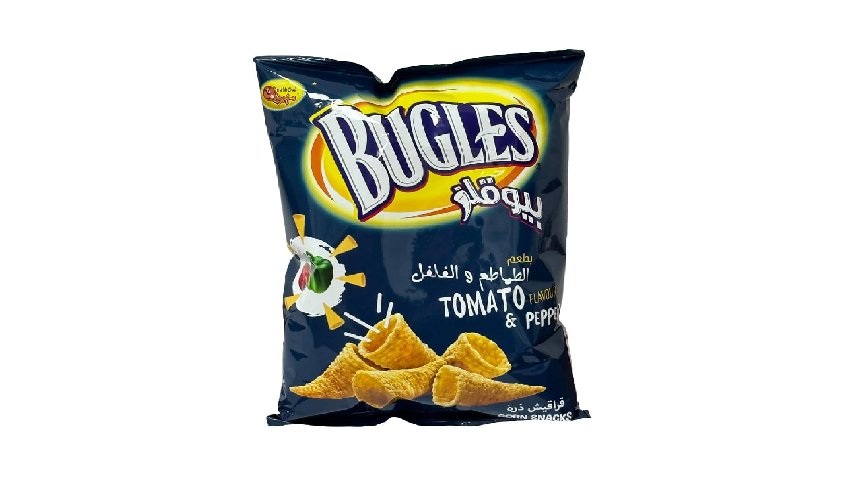 Bugles Chrips Tomato & Pepper 150G.