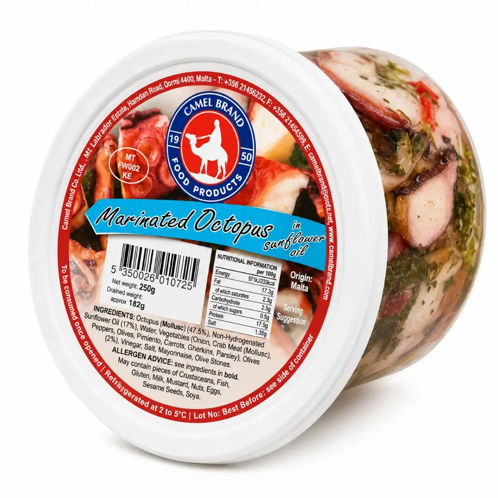 Camel Brand Marinated Octopus 250g