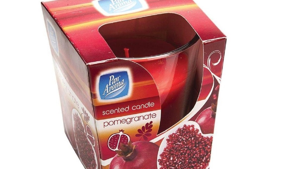 Candle Scented Pomegranate Plain