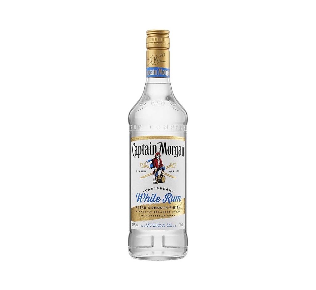 Captain Morgan White Rum 37.5% Vol, 70Cl