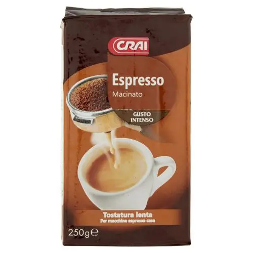 Crai Caffe Espresso Macinato Intenso 250g