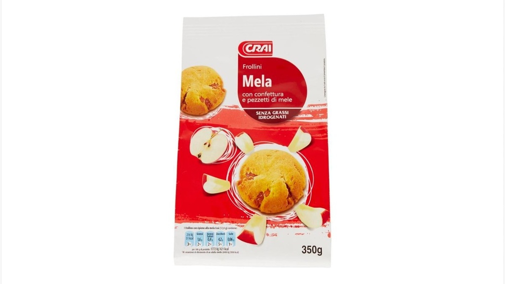 Crai Frollino Ripieno Mela 350g
