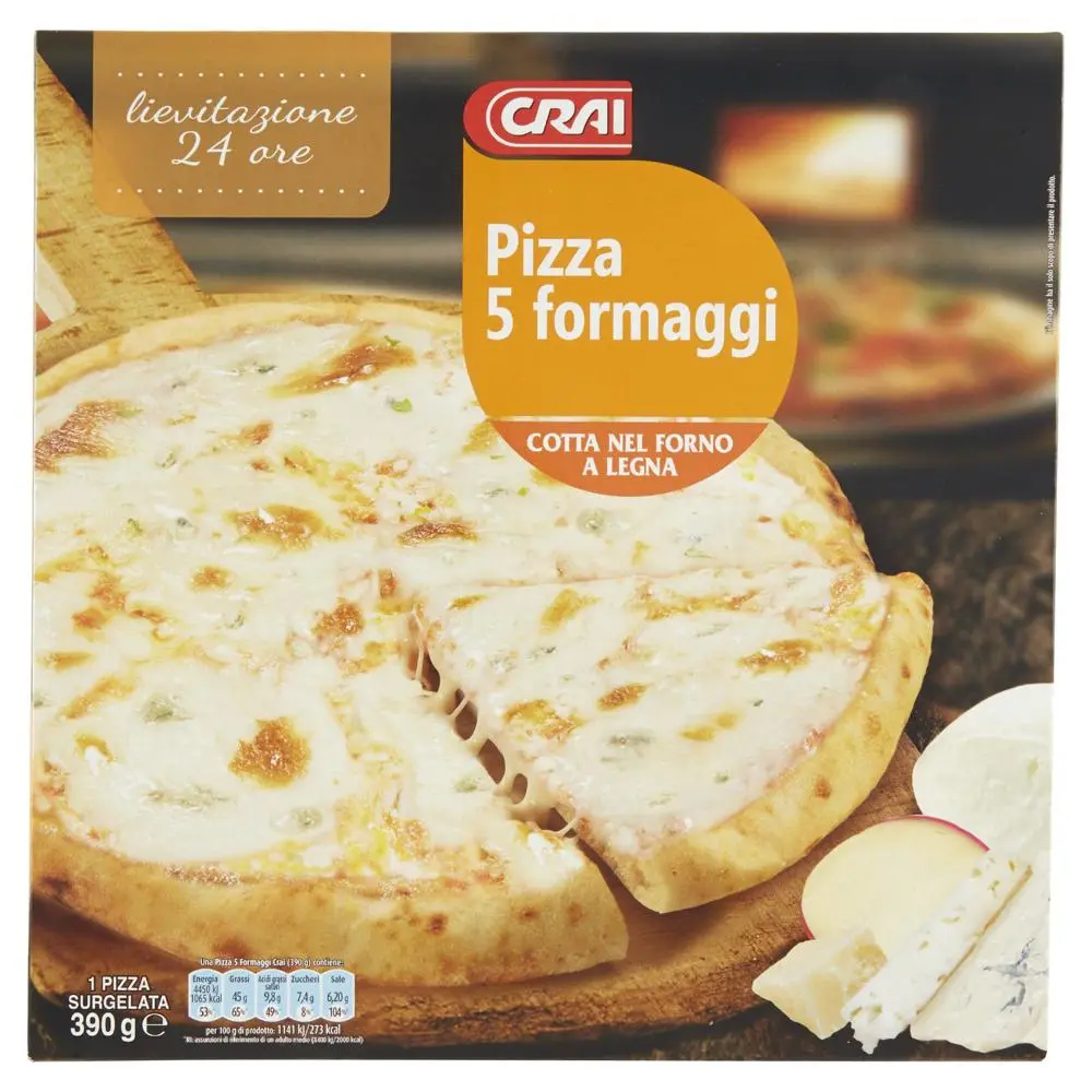 Crai Pizza 5 Formaggi 390g 