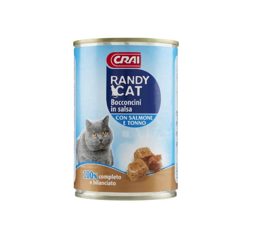 Crai Randy Cat Con Salmone E Tonno, 405G