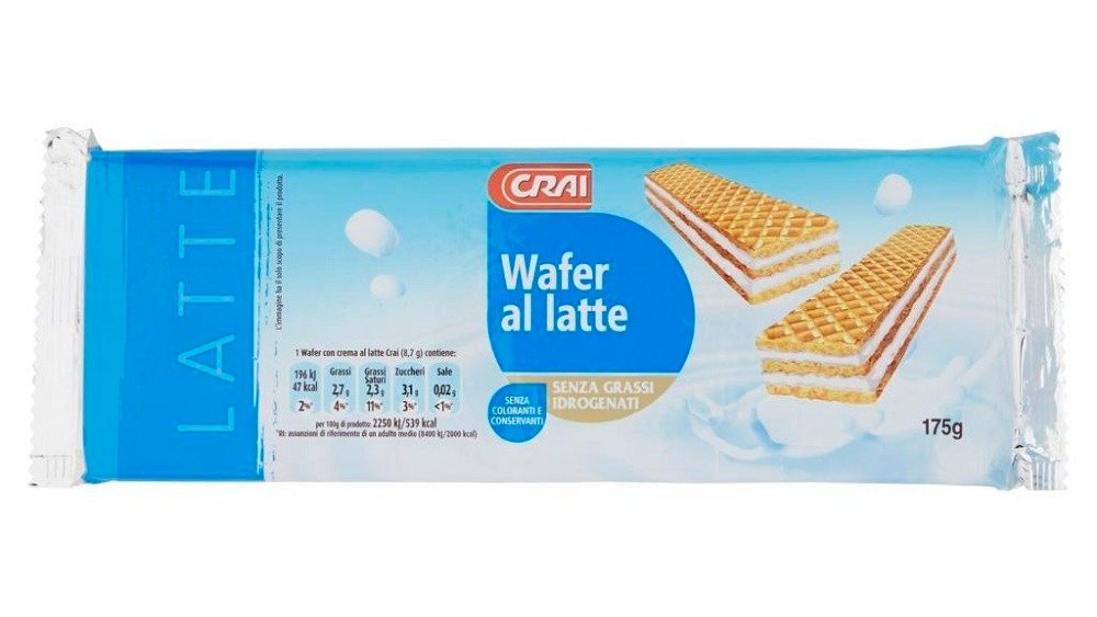 Crai Wafer Al Latte, 175G