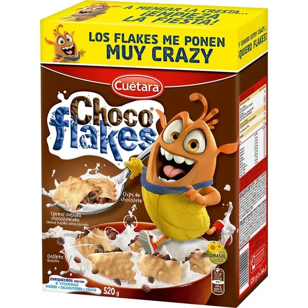 Cuetara Choco Flakes original 520gr