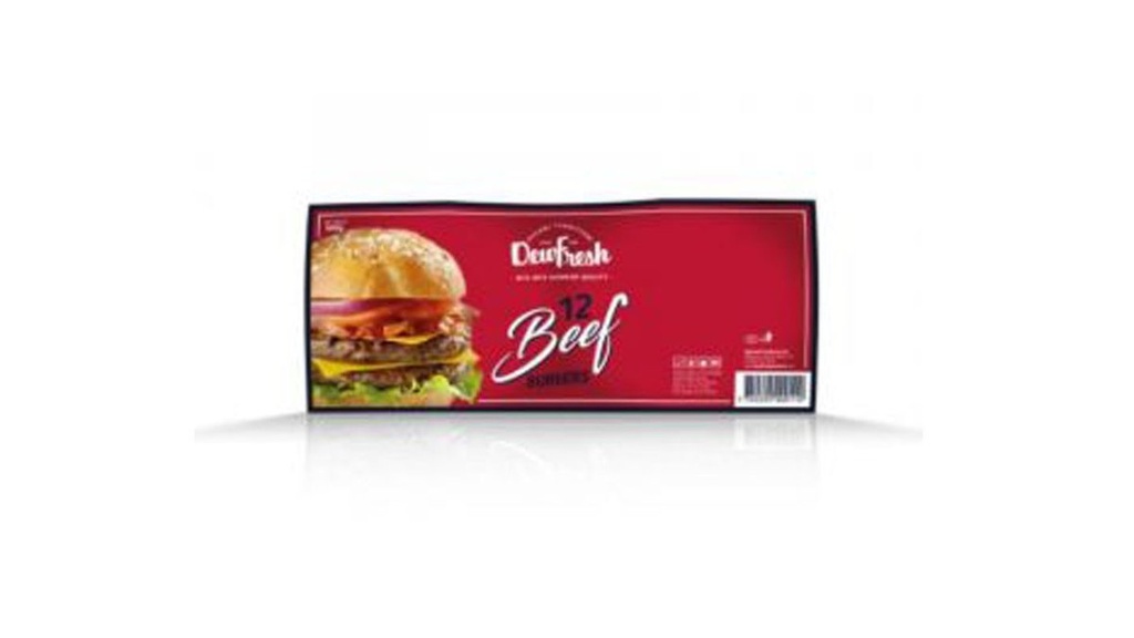Dewfresh Beef Burgers x12 680g