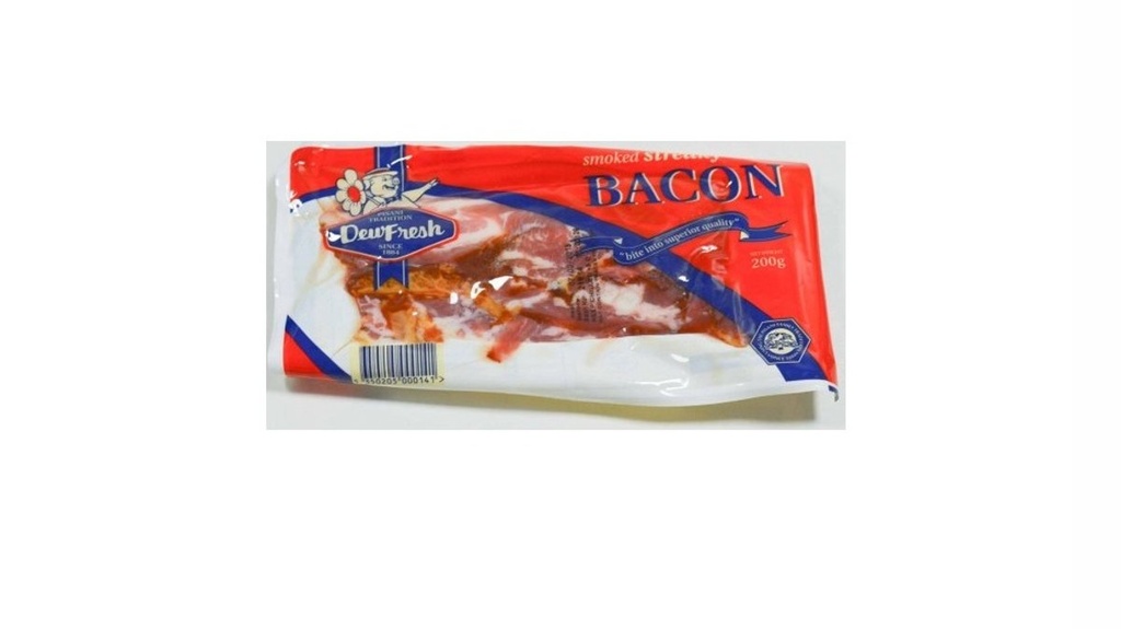 Dewfresh Streaky Bacon 200g