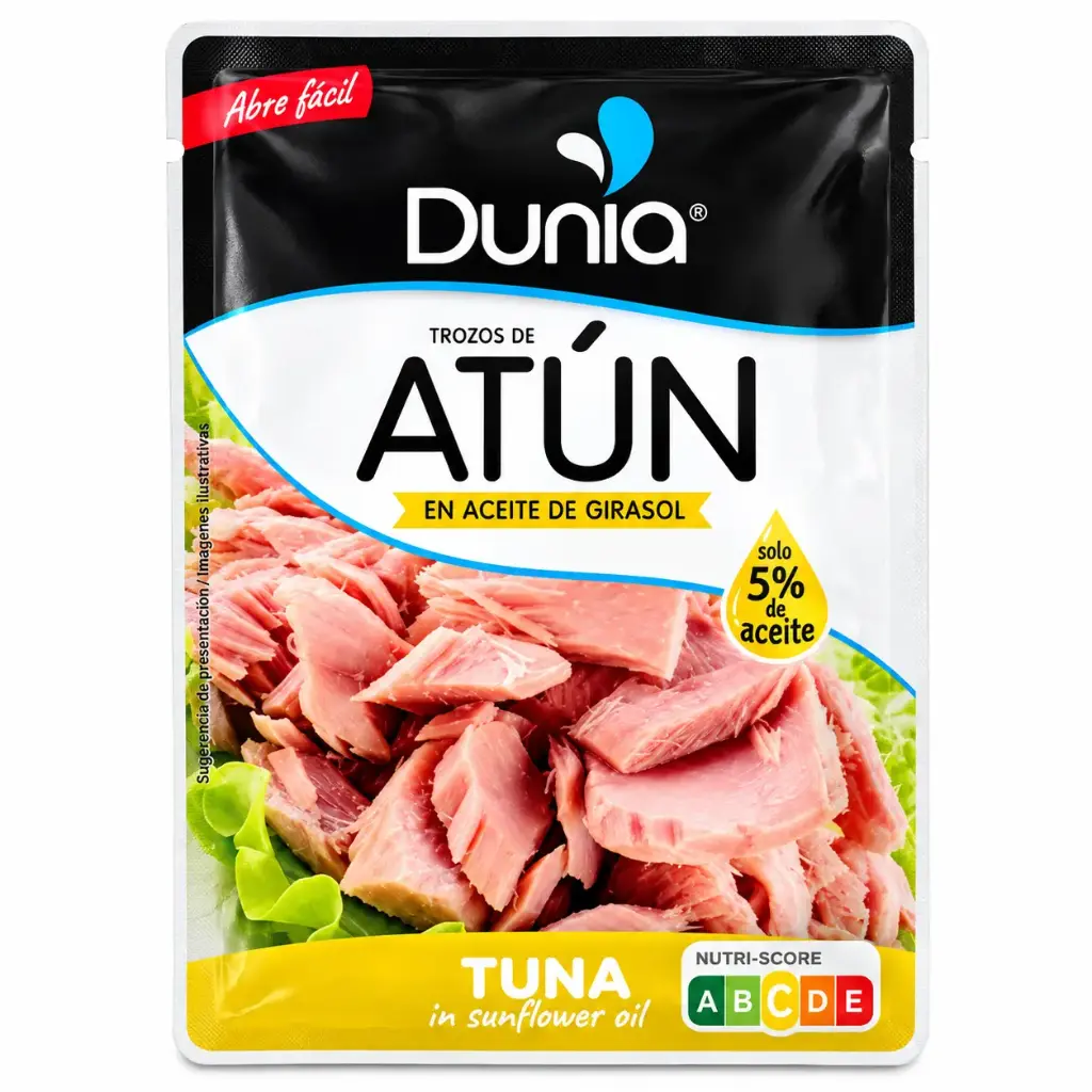 Dunia Tuna In Sunflower Oil Pouch 82gr