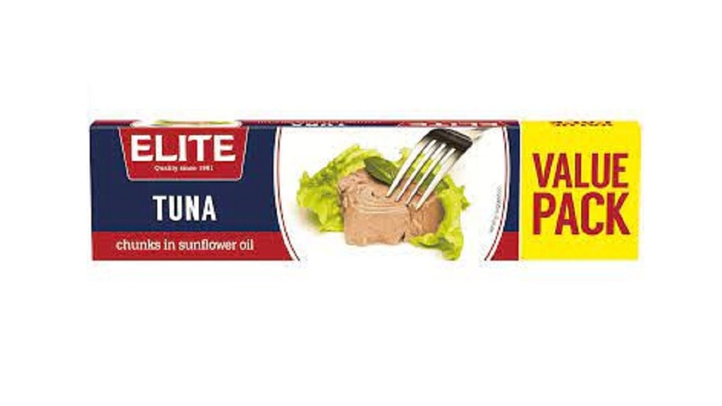 Elite Tuna Chunks In Sunflower Oil 4 x 80g