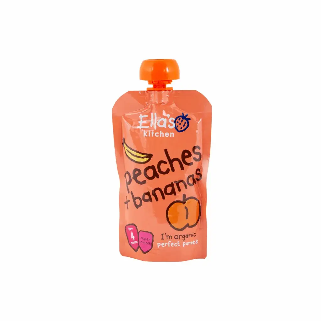 Ella's Kitchen Organic Peaches + Bananas 120g