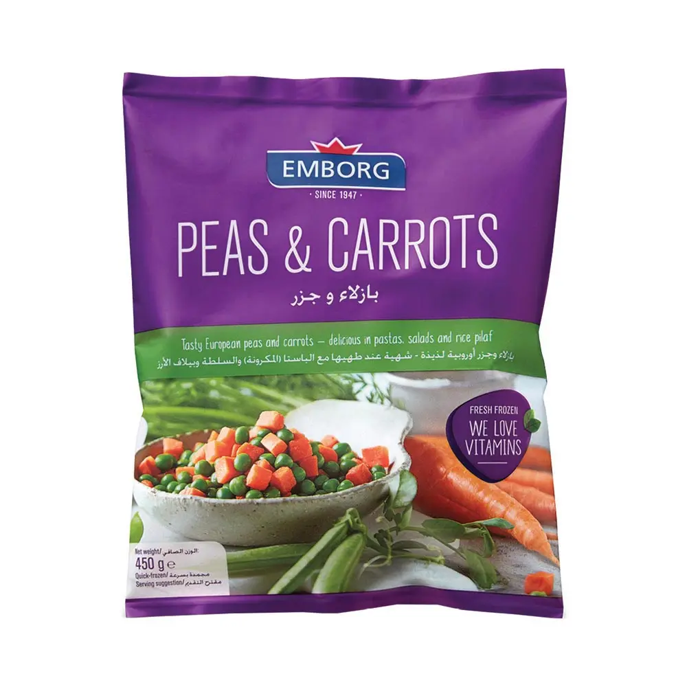 Emborg Frozen Vegetables Peas and Carrots 450g