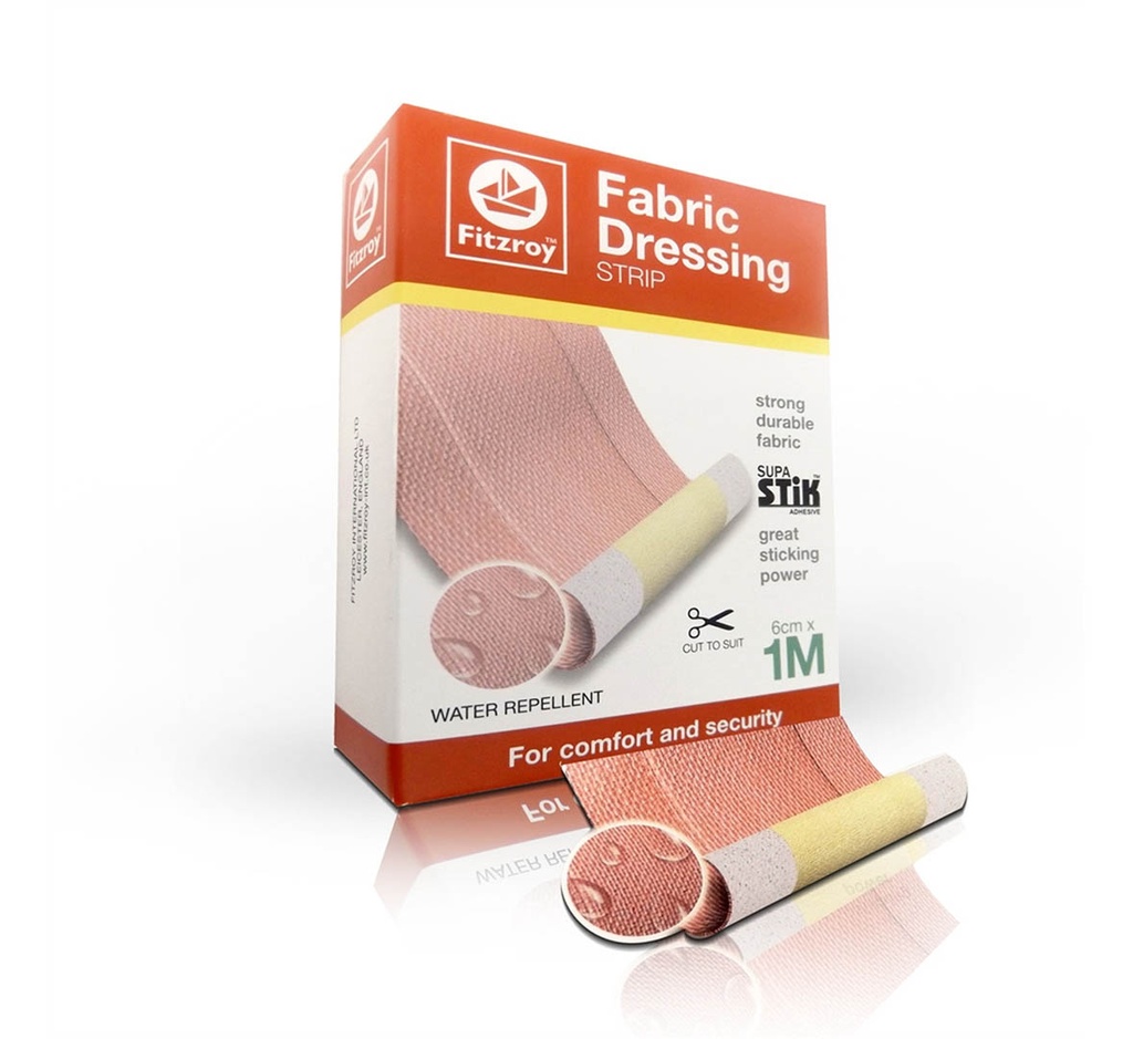 Fitzroy Fabric Dressing Strip, 6Cm X 1M