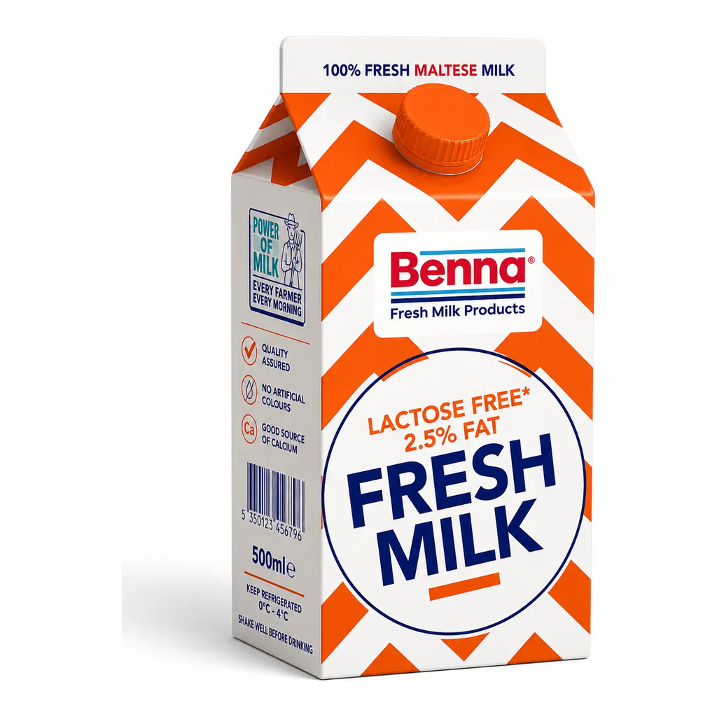 Bucket Milk Lactose Free 2.5% 500ml