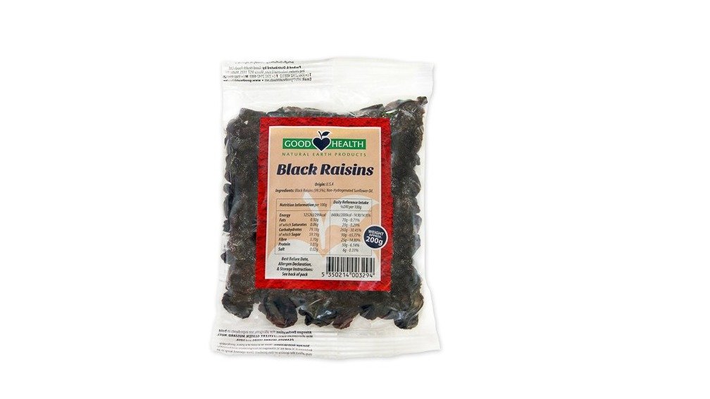 Good Health Black Raisins 200G