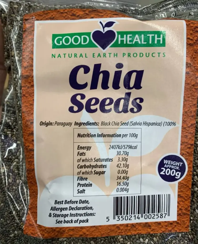 Good Health Chia Seeds 200g