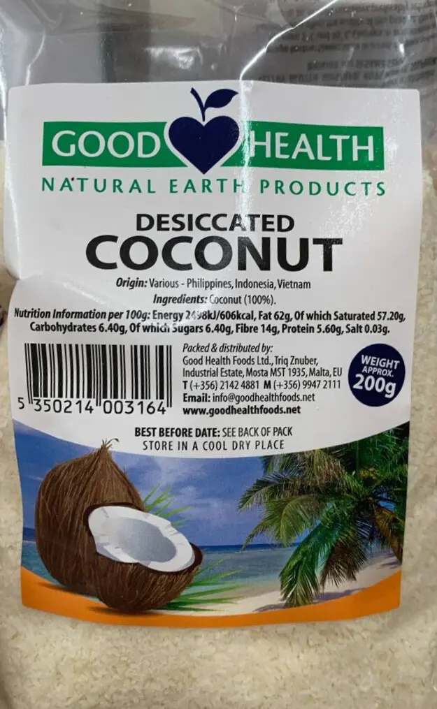 Good Health Desiccated Coconuts 200g